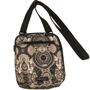 Sakroots Black and White Crossbody Bag